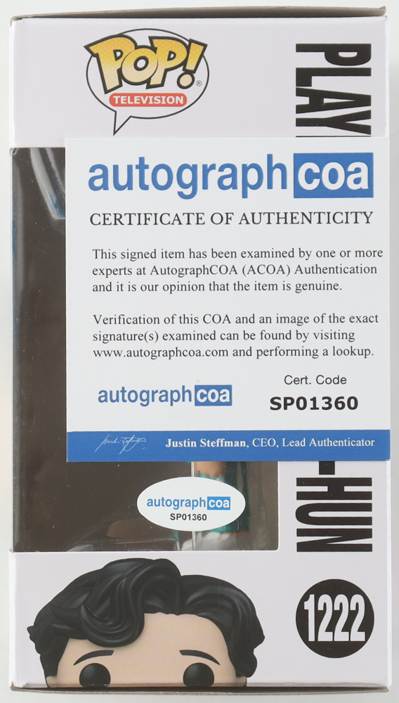 Lee Jung-Jae Signed "Squid Game" #1222 Player 456: Seong Gi-Hun Funko Pop! Vinyl Figure (ACOA) at PristineAuction.com Lee Jung-Jae Signed "Squid Game" #1222 Player 456: Seong Gi-Hun Funko Pop! Vinyl Figure (ACOA) at PristineAuction.com