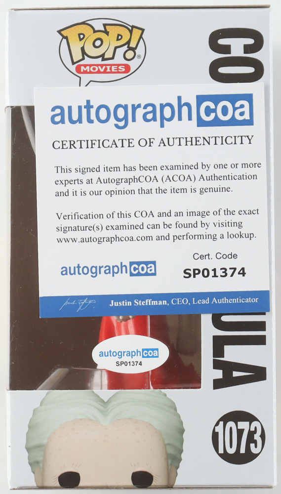 Gary Oldman Signed "Bram Stoker's Dracula" #1073 Count Dracula Funko Pop! Vinyl Figure (ACOA) at PristineAuction.com Gary Oldman Signed "Bram Stoker's Dracula" #1073 Count Dracula Funko Pop! Vinyl Figure (ACOA) at PristineAuction.com