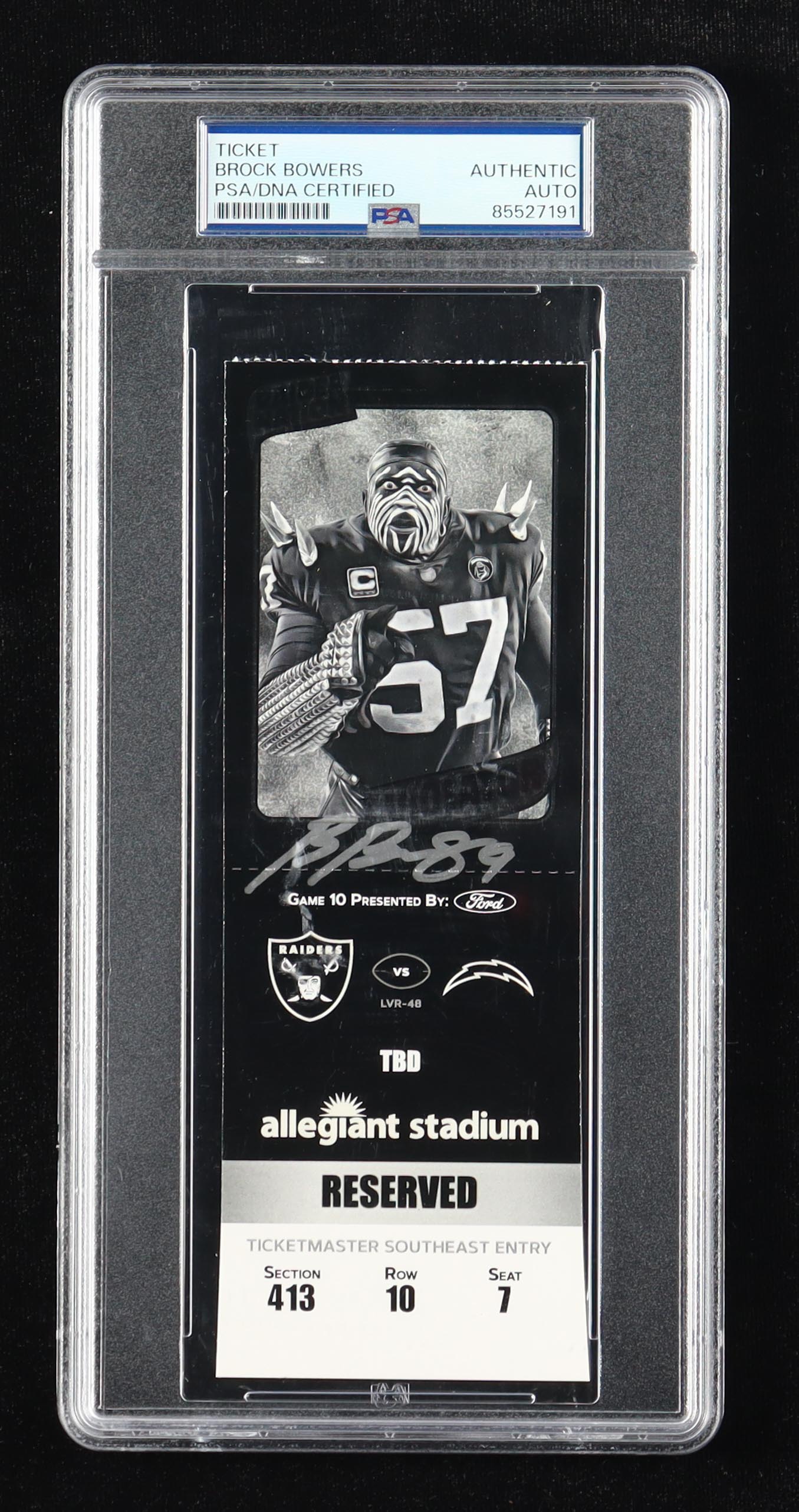 Brock Bowers Signed Raiders Commemorative Game Ticket (PSA) at PristineAuction.com Brock Bowers Signed Raiders Commemorative Game Ticket (PSA) at PristineAuction.com