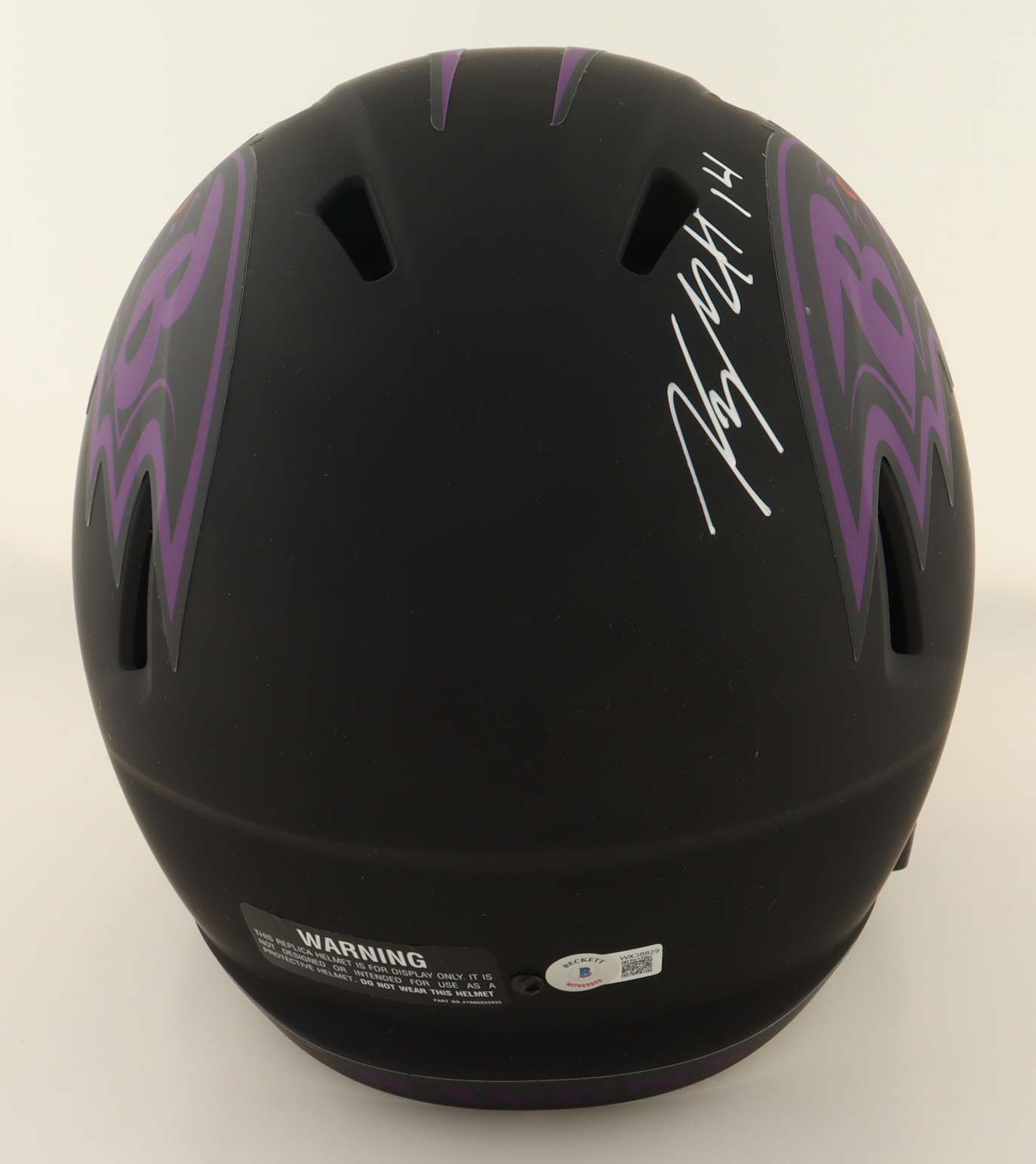 Kyle Hamilton Signed Ravens Full-Size Eclipse Alternate Speed Helmet (Beckett) at PristineAuction.com Kyle Hamilton Signed Ravens Full-Size Eclipse Alternate Speed Helmet (Beckett) at PristineAuction.com