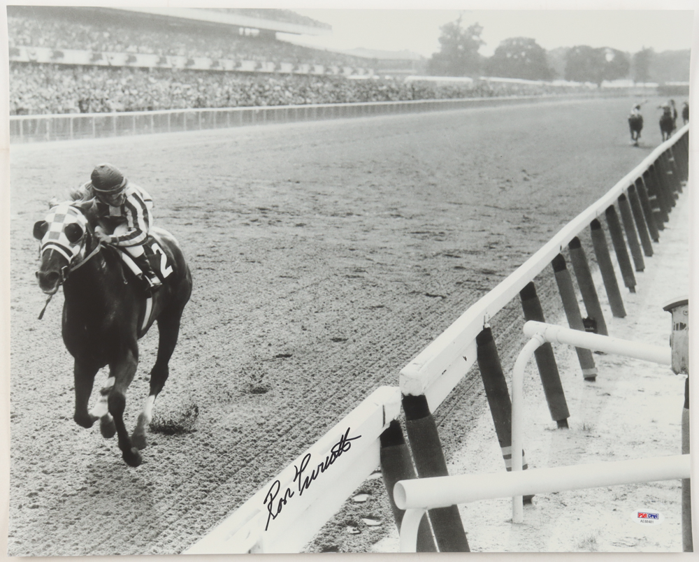 Ron Turcotte Signed 16x20 Photo (PSA) at PristineAuction.com Ron Turcotte Signed 16x20 Photo (PSA) at PristineAuction.com