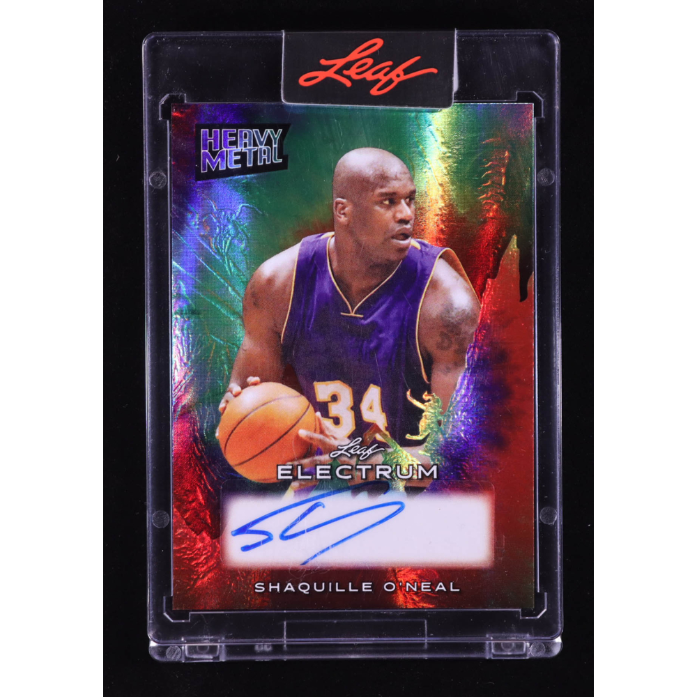 Shaquille O'Neal 2024 Leaf Electrum Heavy Metal Rainbow #HMSO1 #1/8 at PristineAuction.com