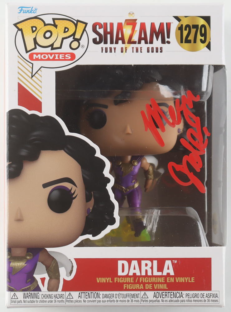Meagan Good Signed "Shazam! Fury of The Gods" #1279 Darla Funko Pop! Vinyl Figure (ACOA) at PristineAuction.com Meagan Good Signed "Shazam! Fury of The Gods" #1279 Darla Funko Pop! Vinyl Figure (ACOA) at PristineAuction.com