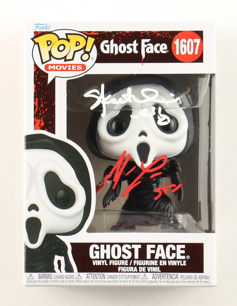 Matthew Lillard & Skeet Ulrich Signed "Ghost Face" #1607 Ghost Face Funko Pop! Vinyl Figure Inscribed "Billy" & "Stu" (Beckett) at PristineAuction.com Matthew Lillard & Skeet Ulrich Signed "Ghost Face" #1607 Ghost Face Funko Pop! Vinyl Figure Inscribed "Billy" & "Stu" (Beckett) at PristineAuction.com