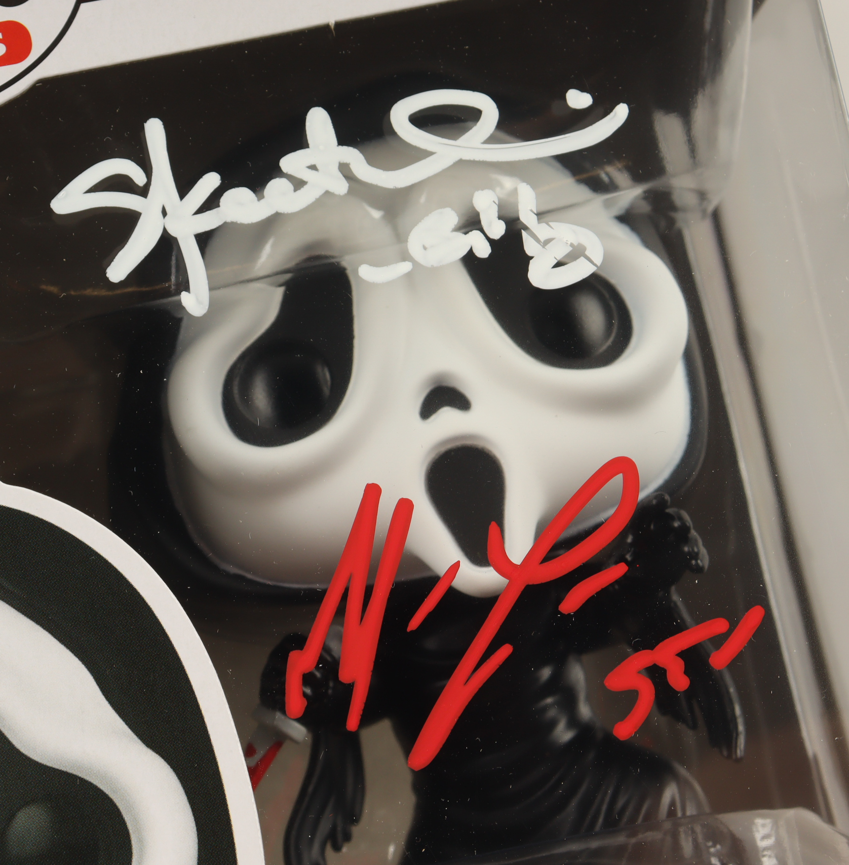 Matthew Lillard & Skeet Ulrich Signed "Ghost Face" #1607 Ghost Face Funko Pop! Vinyl Figure Inscribed "Billy" & "Stu" (Beckett) at PristineAuction.com Matthew Lillard & Skeet Ulrich Signed "Ghost Face" #1607 Ghost Face Funko Pop! Vinyl Figure Inscribed "Billy" & "Stu" (Beckett) at PristineAuction.com