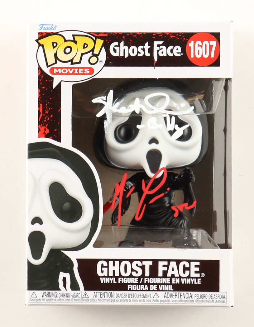 Matthew Lillard & Skeet Ulrich Signed "Ghost Face" #1607 Ghost Face Funko Pop! Vinyl Figure Inscribed "Billy" & "Stu" (Beckett) at PristineAuction.com Matthew Lillard & Skeet Ulrich Signed "Ghost Face" #1607 Ghost Face Funko Pop! Vinyl Figure Inscribed "Billy" & "Stu" (Beckett) at PristineAuction.com