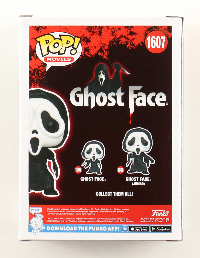 Matthew Lillard & Skeet Ulrich Signed "Ghost Face" #1607 Ghost Face Funko Pop! Vinyl Figure Inscribed "Billy" & "Stu" (Beckett) at PristineAuction.com Matthew Lillard & Skeet Ulrich Signed "Ghost Face" #1607 Ghost Face Funko Pop! Vinyl Figure Inscribed "Billy" & "Stu" (Beckett) at PristineAuction.com