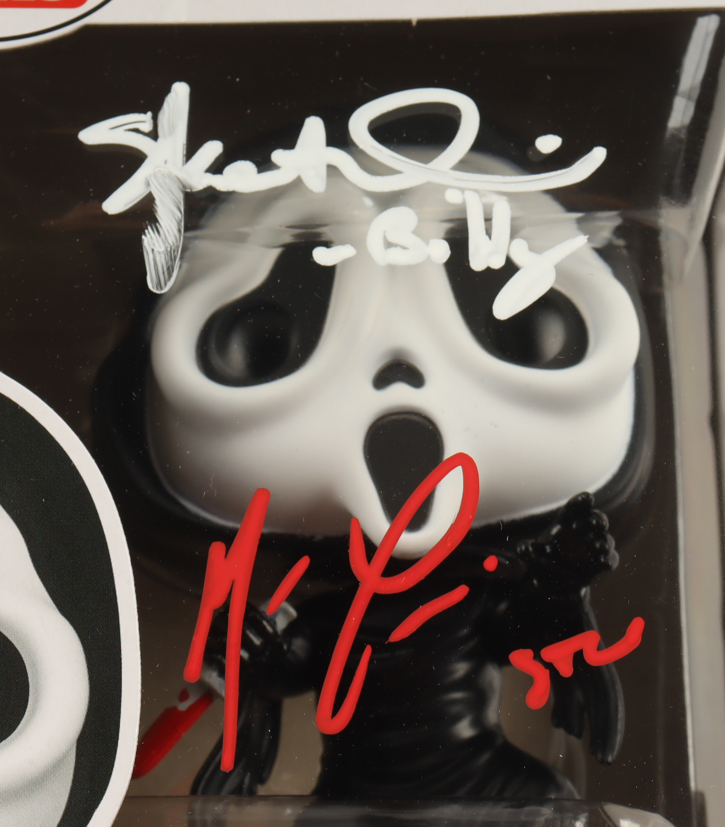 Matthew Lillard & Skeet Ulrich Signed "Ghost Face" #1607 Ghost Face Funko Pop! Vinyl Figure Inscribed "Billy" & "Stu" (Beckett) at PristineAuction.com Matthew Lillard & Skeet Ulrich Signed "Ghost Face" #1607 Ghost Face Funko Pop! Vinyl Figure Inscribed "Billy" & "Stu" (Beckett) at PristineAuction.com