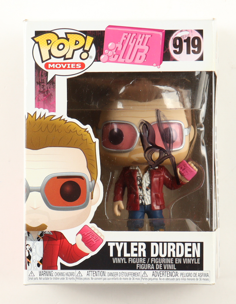 Brad Pitt Signed "Fight Club" #919 Tyler Durden Funko Pop! Vinyl Figure (Beckett) at PristineAuction.com Brad Pitt Signed "Fight Club" #919 Tyler Durden Funko Pop! Vinyl Figure (Beckett) at PristineAuction.com