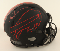 Andre Reed Signed Bills Full-Size Authentic On-Field Speed Helmet Inscribed "HOF 14" (Radtke) at PristineAuction.com