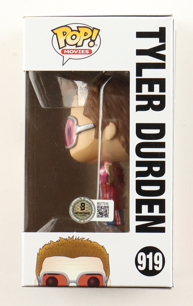Brad Pitt Signed "Fight Club" #919 Tyler Durden Funko Pop! Vinyl Figure (Beckett) at PristineAuction.com Brad Pitt Signed "Fight Club" #919 Tyler Durden Funko Pop! Vinyl Figure (Beckett) at PristineAuction.com