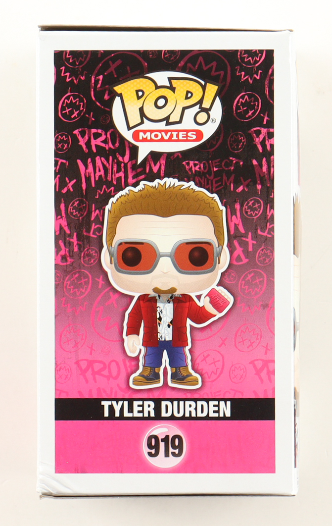 Brad Pitt Signed "Fight Club" #919 Tyler Durden Funko Pop! Vinyl Figure (Beckett) at PristineAuction.com Brad Pitt Signed "Fight Club" #919 Tyler Durden Funko Pop! Vinyl Figure (Beckett) at PristineAuction.com