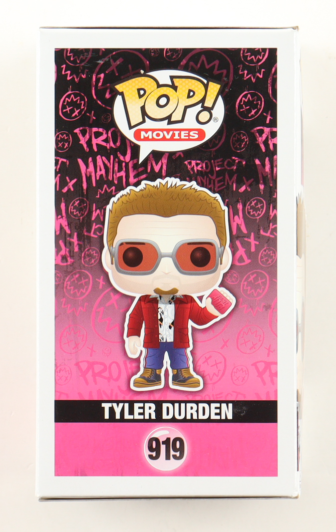 Brad Pitt Signed "Fight Club" #919 Tyler Durden Funko Pop! Vinyl Figure (Beckett) at PristineAuction.com Brad Pitt Signed "Fight Club" #919 Tyler Durden Funko Pop! Vinyl Figure (Beckett) at PristineAuction.com