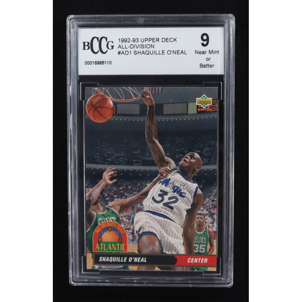 Shaquille O'Neal 1992-93 Upper Deck All-Division #AD1 RC (BCCG 9) at PristineAuction.com