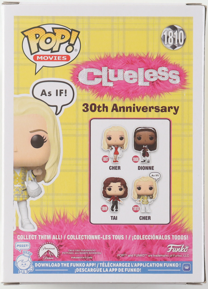 Alicia Silverstone Signed "Clueless" #1810 Cher Funko Pop! Vinyl Figure (PSA) at PristineAuction.com Alicia Silverstone Signed "Clueless" #1810 Cher Funko Pop! Vinyl Figure (PSA) at PristineAuction.com
