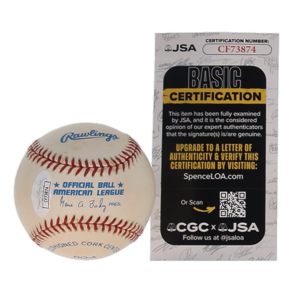 Bob Lemon Signed OAL Baseball (JSA) at PristineAuction.com Bob Lemon Signed OAL Baseball (JSA) at PristineAuction.com