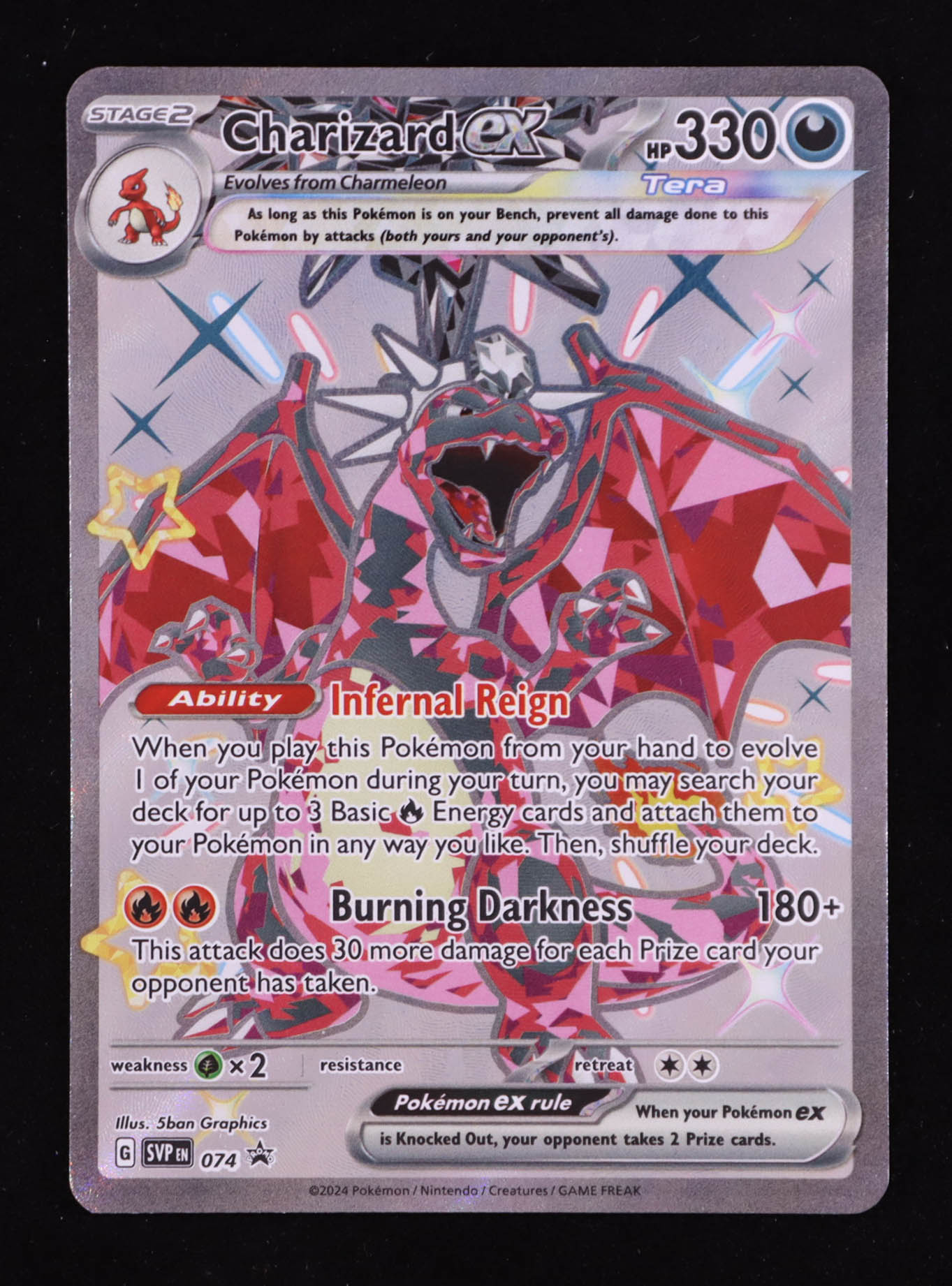 Charizard ex 2023 Pokemon Scarlet & Violet Promos Holo #74 at PristineAuction.com Charizard ex 2023 Pokemon Scarlet & Violet Promos Holo #74 at PristineAuction.com