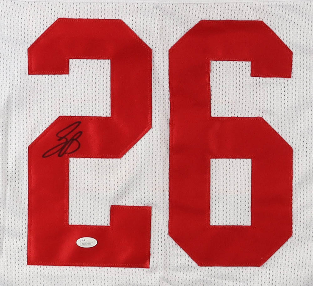 Saquon Barkley Signed Jersey (JSA) at PristineAuction.com Saquon Barkley Signed Jersey (JSA) at PristineAuction.com