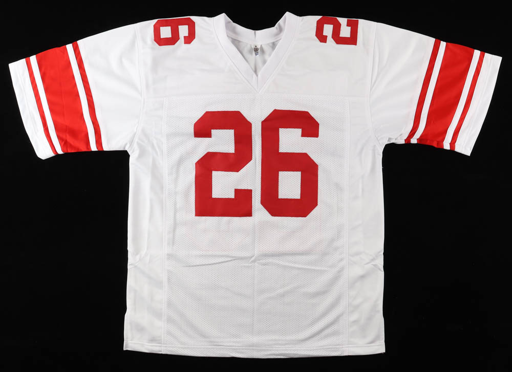 Saquon Barkley Signed Jersey (JSA) at PristineAuction.com Saquon Barkley Signed Jersey (JSA) at PristineAuction.com