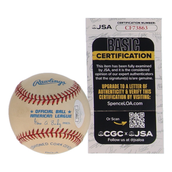 Mo Vaughn Signed OAL Baseball (JSA) at PristineAuction.com Mo Vaughn Signed OAL Baseball (JSA) at PristineAuction.com