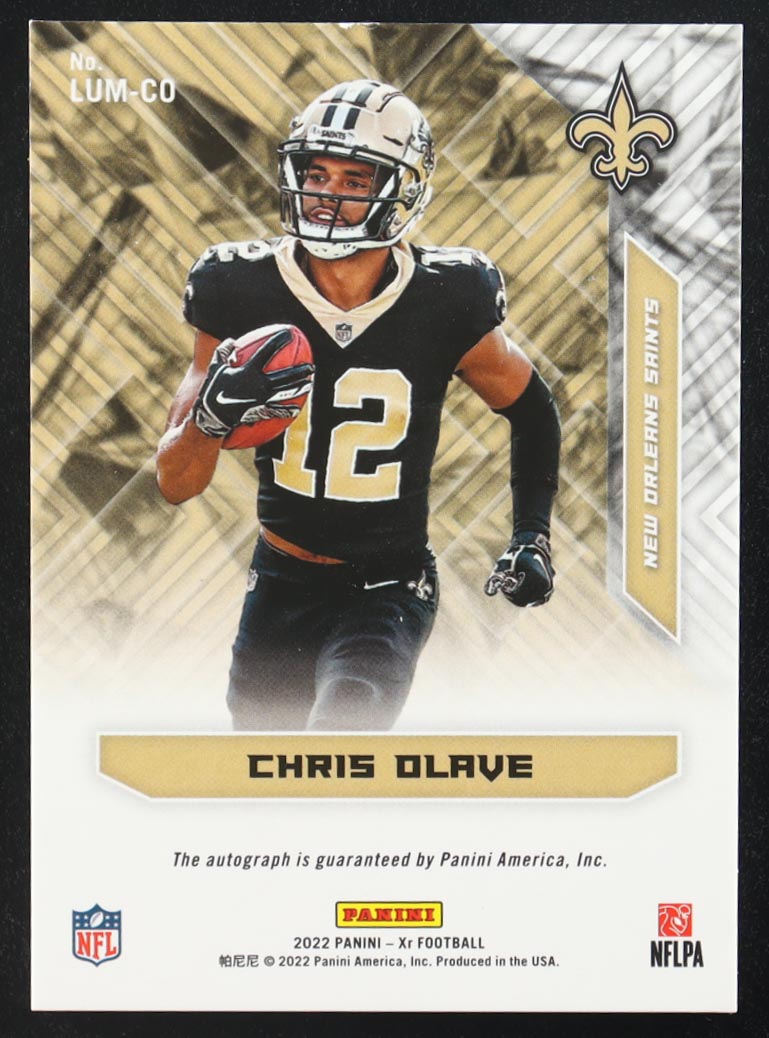 Chris Olave 2022 Panini XR Luminous Endorsements Autographs #LUM-CO RC #31/49 at PristineAuction.com Chris Olave 2022 Panini XR Luminous Endorsements Autographs #LUM-CO RC #31/49 at PristineAuction.com