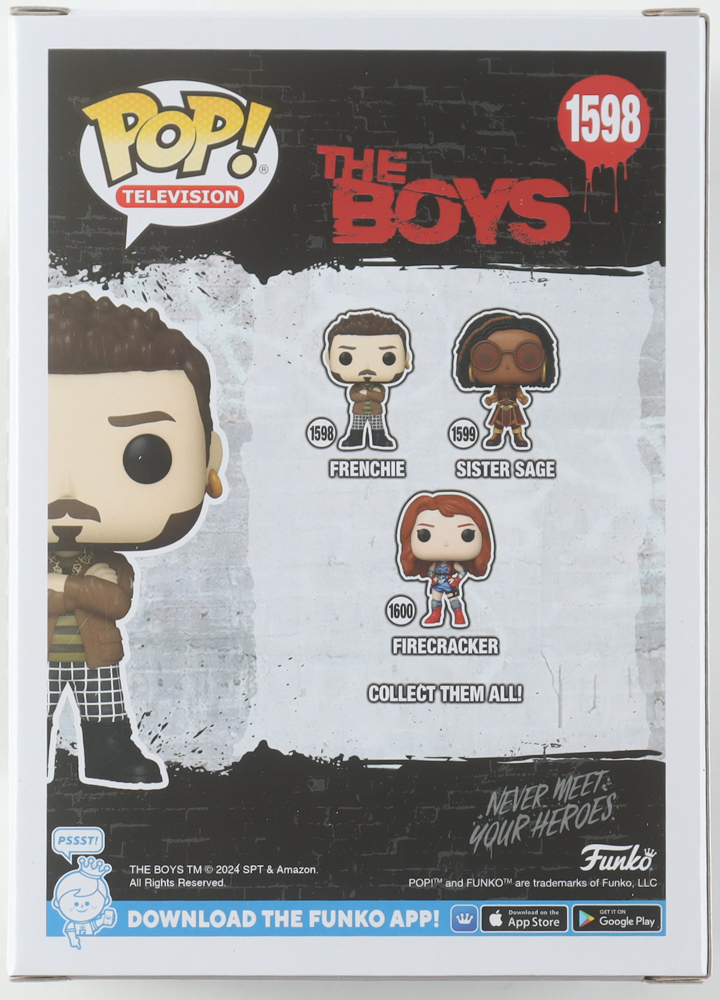 Tomer Capone Signed "The Boys" #1598 Frenchie Funko Pop! Vinyl Figure (PSA) at PristineAuction.com Tomer Capone Signed "The Boys" #1598 Frenchie Funko Pop! Vinyl Figure (PSA) at PristineAuction.com
