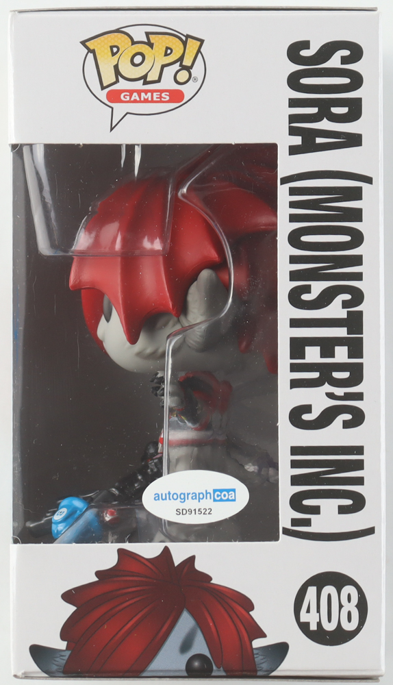 Haley Joel Osment Signed "Kingdom Hearts III" #408 Sora (Monster's Inc.) Funko Pop! Vinyl Figure (ACOA) at PristineAuction.com Haley Joel Osment Signed "Kingdom Hearts III" #408 Sora (Monster's Inc.) Funko Pop! Vinyl Figure (ACOA) at PristineAuction.com