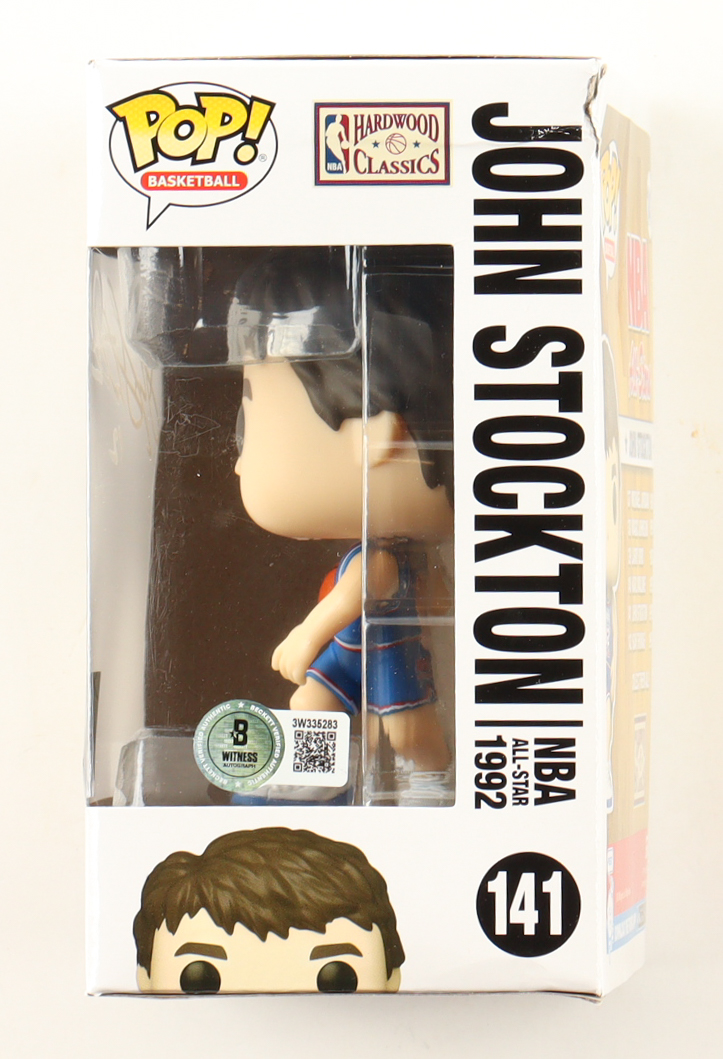 John Stockton Signed "NBA All-Stars" #141 Funko Pop! Vinyl Figure (Beckett) at PristineAuction.com John Stockton Signed "NBA All-Stars" #141 Funko Pop! Vinyl Figure (Beckett) at PristineAuction.com