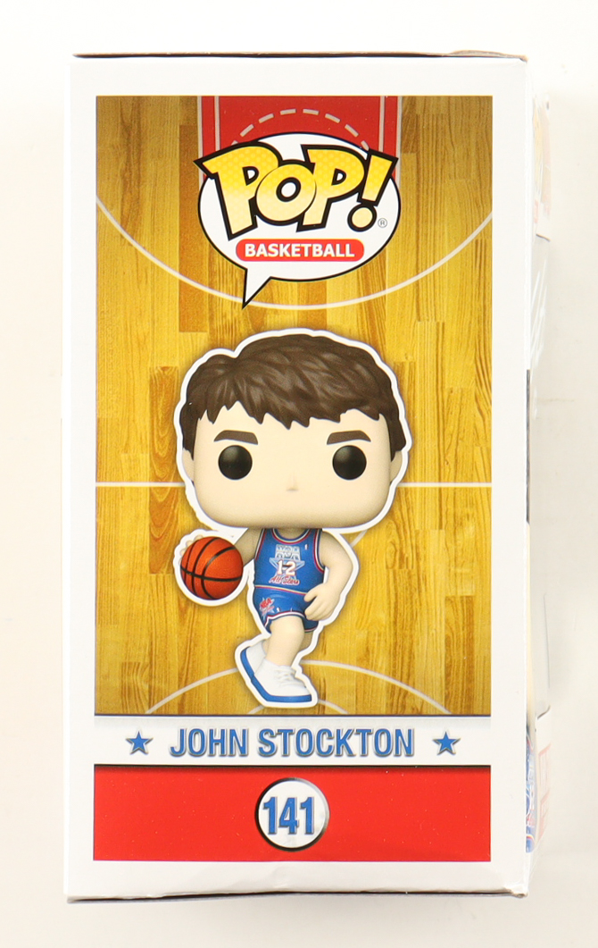 John Stockton Signed "NBA All-Stars" #141 Funko Pop! Vinyl Figure (Beckett) at PristineAuction.com John Stockton Signed "NBA All-Stars" #141 Funko Pop! Vinyl Figure (Beckett) at PristineAuction.com