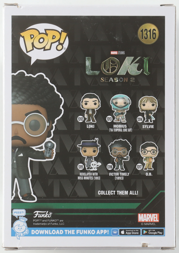Jonathan Majors Signed "Loki: Season 2" #1316 Victor Timely (1893) Funko Pop! Vinyl Figure (PSA) at PristineAuction.com Jonathan Majors Signed "Loki: Season 2" #1316 Victor Timely (1893) Funko Pop! Vinyl Figure (PSA) at PristineAuction.com