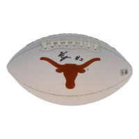 Bijan Robinson Signed Texas Longhorns Logo Football (Beckett) at PristineAuction.com