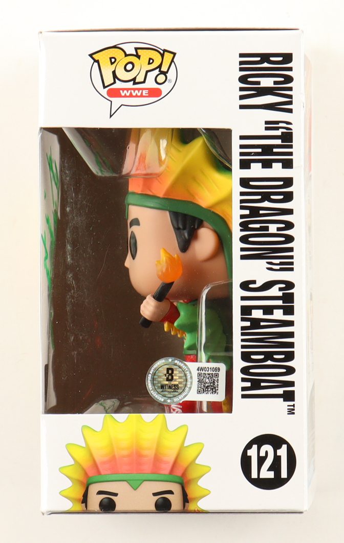Ricky "The Dragon" Steamboat Signed WWE #121 Funko Pop! Vinyl Figure (Beckett) at PristineAuction.com Ricky "The Dragon" Steamboat Signed WWE #121 Funko Pop! Vinyl Figure (Beckett) at PristineAuction.com
