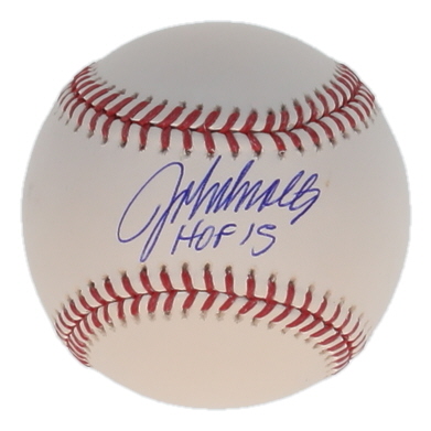 John Smoltz Signed OML Baseball Inscribed "HOF 15" (Beckett) at PristineAuction.com John Smoltz Signed OML Baseball Inscribed "HOF 15" (Beckett) at PristineAuction.com