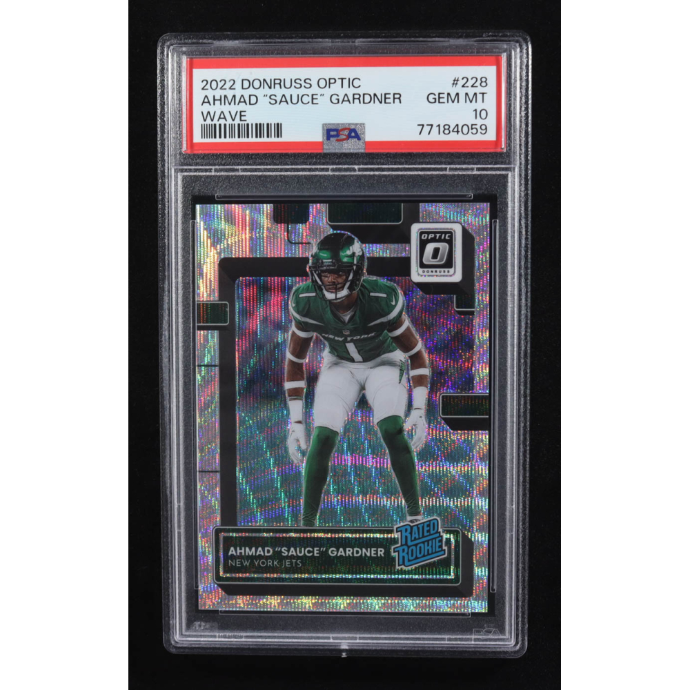 Ahmad Gardner 2022 Donruss Optic Wave #228 RR RC #162/300 (PSA 10) at PristineAuction.com