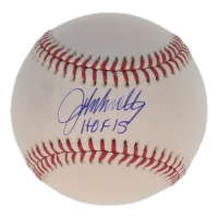 John Smoltz Signed OML Baseball Inscribed "HOF 15" (Beckett) at PristineAuction.com
