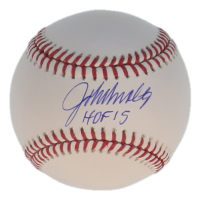 John Smoltz Signed OML Baseball Inscribed "HOF 15" (Beckett) at PristineAuction.com