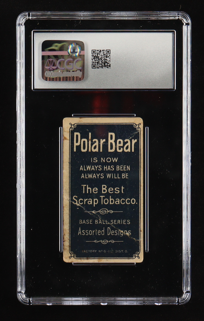 Hughie Jennings 1909-11 Polar Bear T206 (CGC 1) at PristineAuction.com Hughie Jennings 1909-11 Polar Bear T206 (CGC 1) at PristineAuction.com