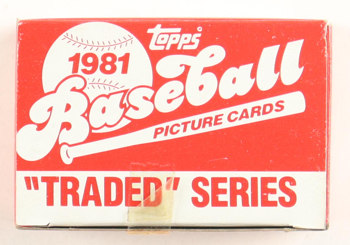 1981 Topps Traded Series Baseball Card Box with (132) Cards at PristineAuction.com 1981 Topps Traded Series Baseball Card Box with (132) Cards at PristineAuction.com