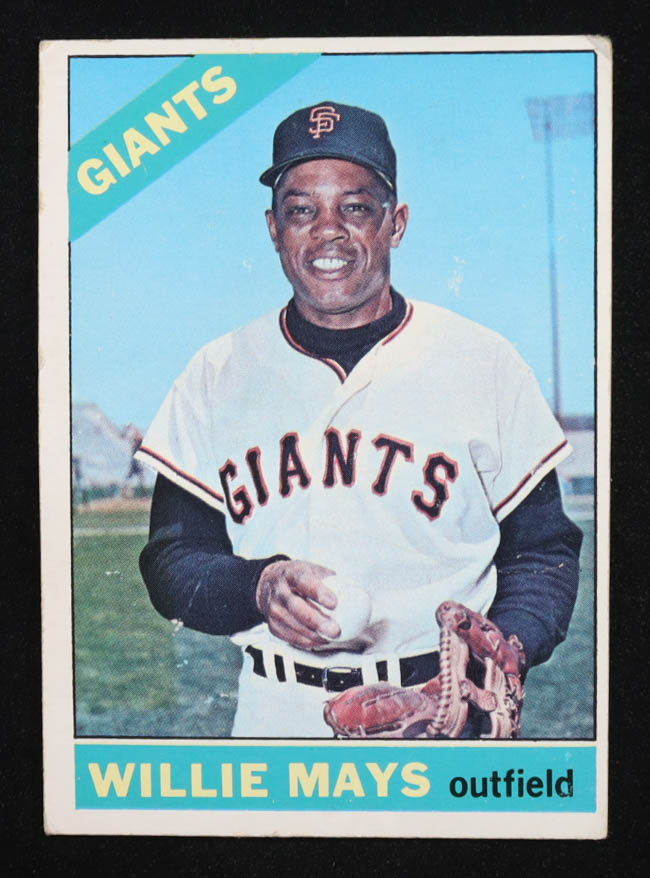 Willie Mays 1966 Topps #1 at PristineAuction.com Willie Mays 1966 Topps #1 at PristineAuction.com