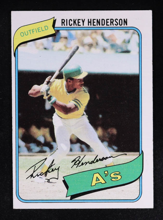Rickey Henderson 1980 Topps #482 RC at PristineAuction.com Rickey Henderson 1980 Topps #482 RC at PristineAuction.com