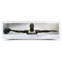 Michael Jordan Signed LE "Wings" 23x72 Photo Inscribed "2009 HOF" (UDA) at PristineAuction.com