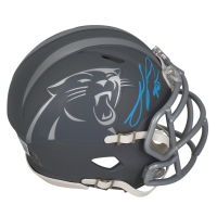 Julius Peppers Signed Panthers Slate Alternate Speed Mini Helmet (Beckett) at PristineAuction.com