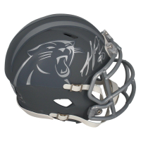 Julius Peppers Signed Panthers Slate Alternate Speed Mini Helmet (Beckett) at PristineAuction.com