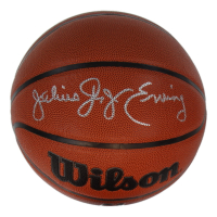 Julius "Dr. J" Erving Signed NBA Basketball (Beckett) at PristineAuction.com