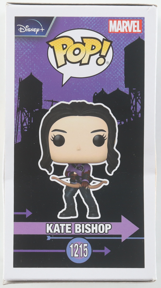 Hailee Steinfeld Signed "Hawkeye" #1215 Kate Bishop Funko POP! Vinyl Figure (Beckett) at PristineAuction.com Hailee Steinfeld Signed "Hawkeye" #1215 Kate Bishop Funko POP! Vinyl Figure (Beckett) at PristineAuction.com