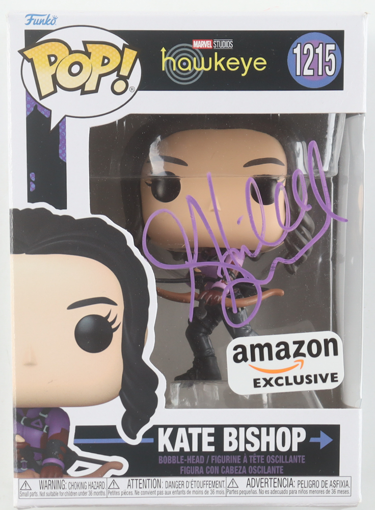 Hailee Steinfeld Signed "Hawkeye" #1215 Kate Bishop Funko POP! Vinyl Figure (Beckett) at PristineAuction.com Hailee Steinfeld Signed "Hawkeye" #1215 Kate Bishop Funko POP! Vinyl Figure (Beckett) at PristineAuction.com