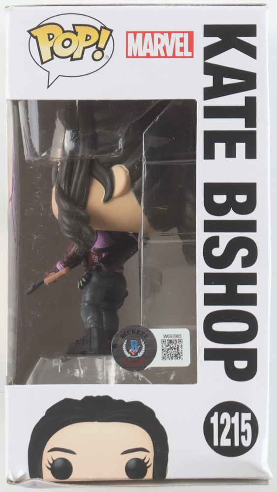 Hailee Steinfeld Signed "Hawkeye" #1215 Kate Bishop Funko POP! Vinyl Figure (Beckett) at PristineAuction.com Hailee Steinfeld Signed "Hawkeye" #1215 Kate Bishop Funko POP! Vinyl Figure (Beckett) at PristineAuction.com