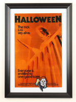 1978 "Halloween" Custom Framed Print with Michael Myers Patch at PristineAuction.com