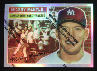 Mickey Mantle 1996 Topps Mantle Finest Refractors 1956 Topps #6 at PristineAuction.com