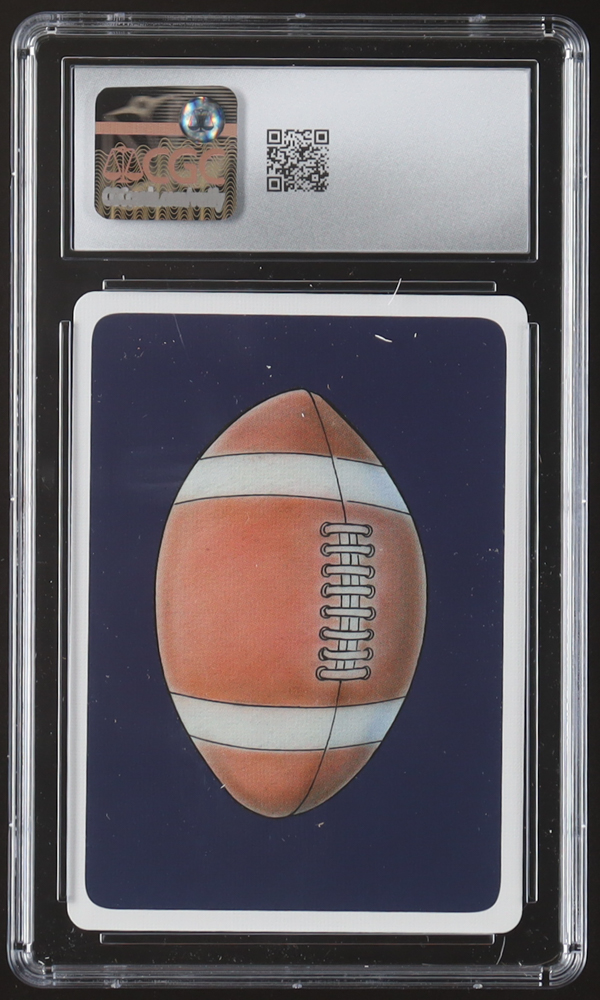 Tom Brady 2005 Hero Decks New England Football Heroes Ace of Hearts Playing Card (CGC 10) at PristineAuction.com Tom Brady 2005 Hero Decks New England Football Heroes Ace of Hearts Playing Card (CGC 10) at PristineAuction.com